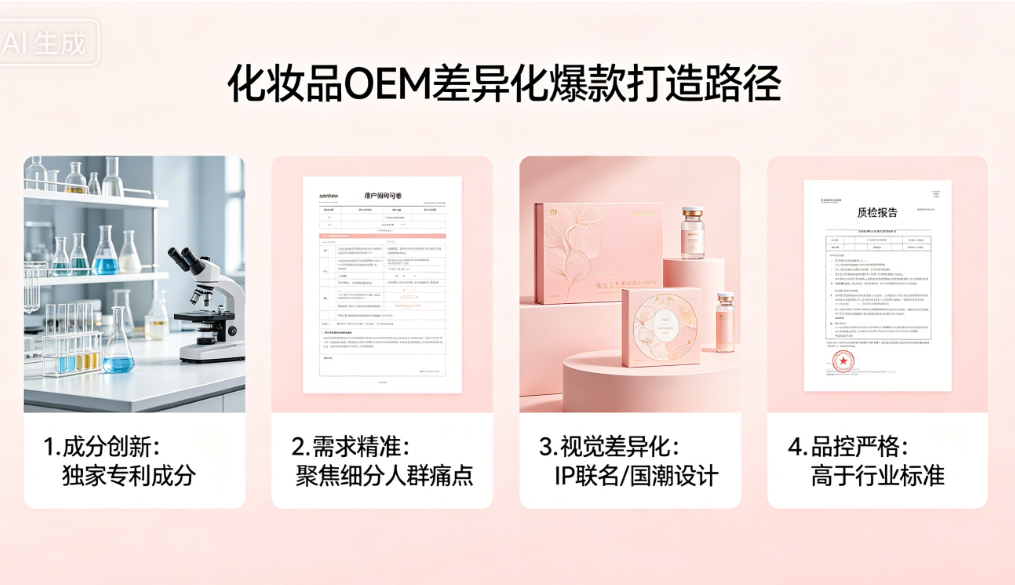 线上电商品牌做化妆品 OEM,如何打造差异化爆款产品?