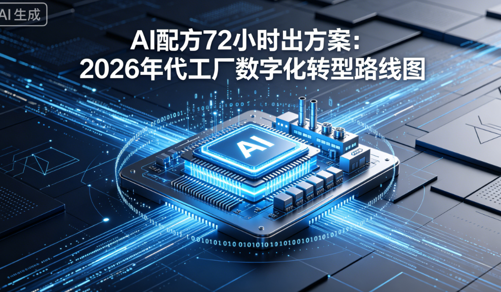 AI配方72小时出方案:2026年代工厂数字化转型路线图