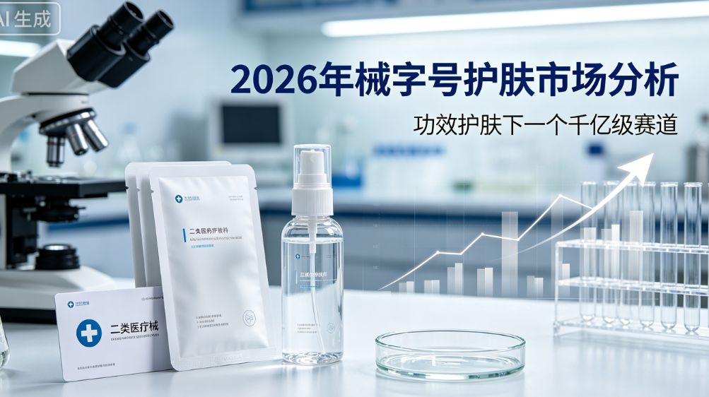 2026年械字号护肤市场分析：功效护肤下一个千亿级赛道