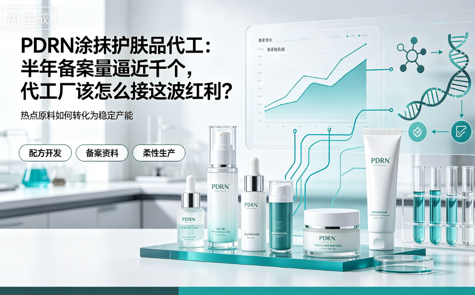 PDRN涂抹护肤品代工：半年备案量逼近千个，代工厂该怎么接这波红利？
