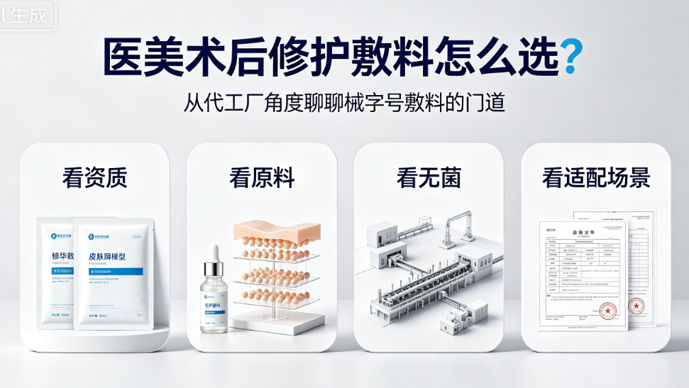 医美术后修护敷料怎么选？从代工厂角度聊聊械字号敷料的门道