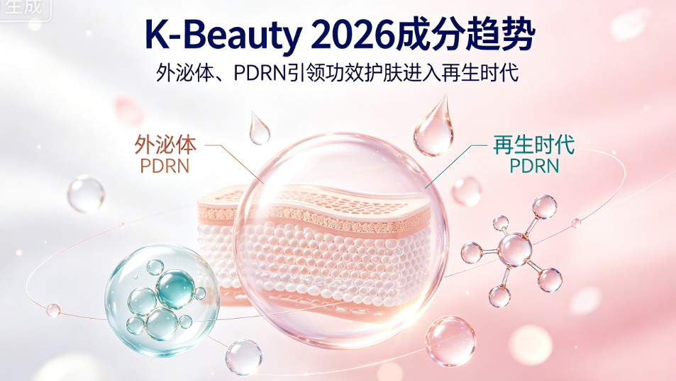 K-Beauty 2026成分趋势：外泌体、PDRN引领功效护肤进入再生时代