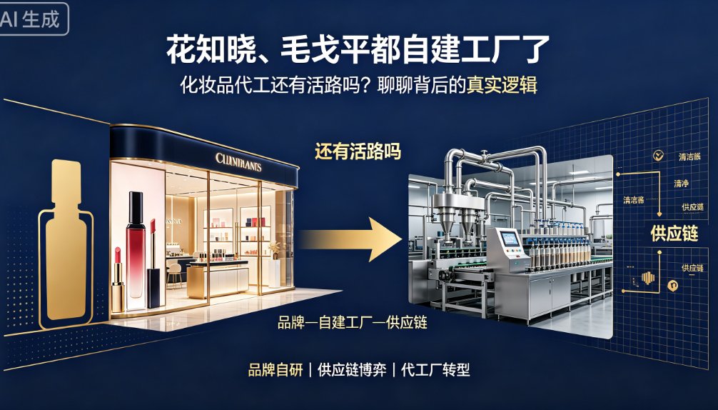 花知晓、毛戈平都自建工厂了，化妆品代工还有活路吗？聊聊背后的真实逻辑