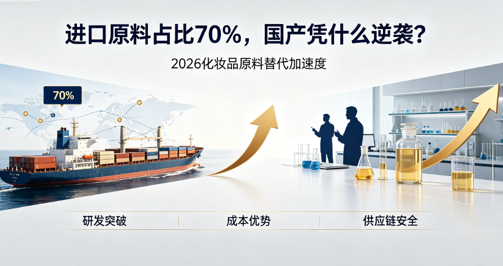 进口原料占比70%，国产凭什么逆袭？2026化妆品原料替代加速度