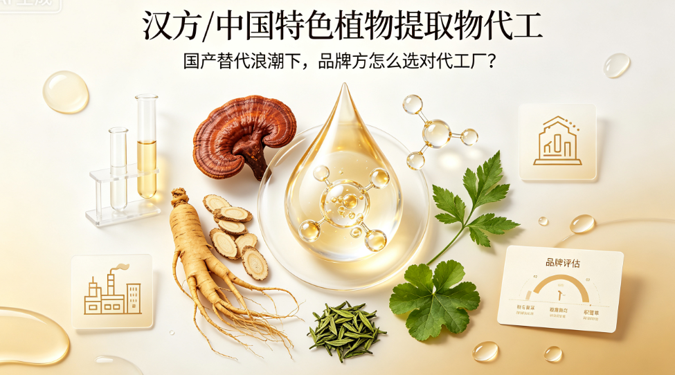 汉方/中国特色植物提取物代工：国产替代浪潮下，品牌方怎么选对代工厂？