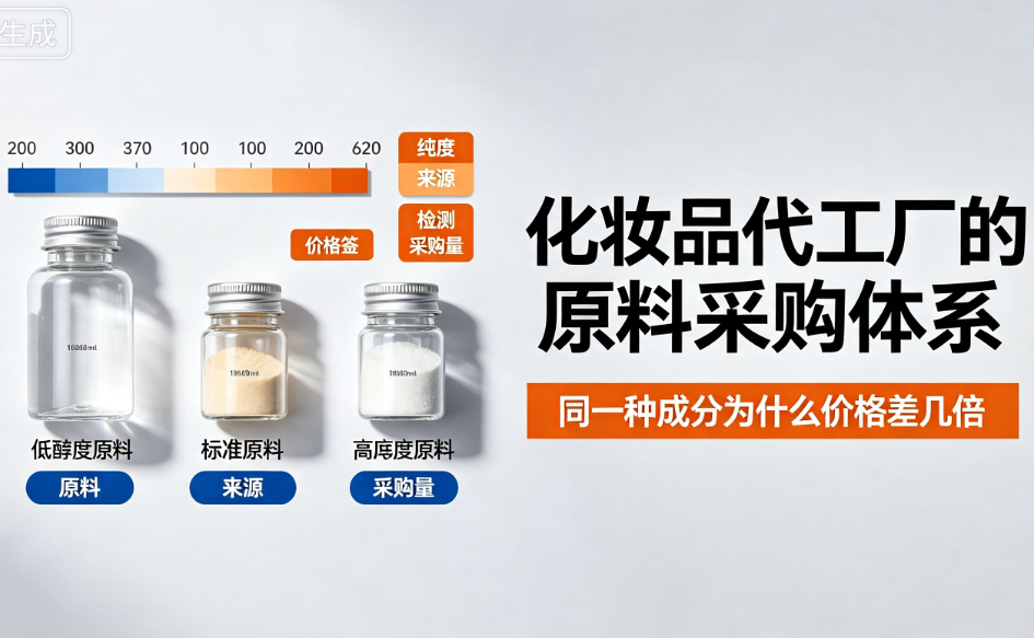 化妆品代工厂的原料采购体系：同一种成分为什么价格差几倍