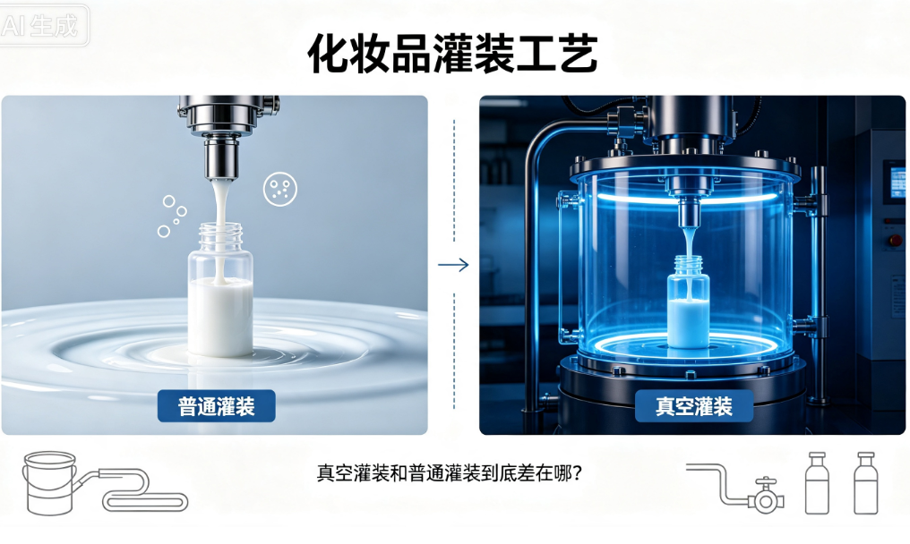 化妆品灌装工艺：真空灌装和普通灌装到底差在哪
