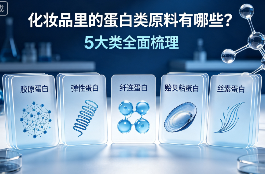 化妆品里的蛋白类原料有哪些?5大类全面梳理