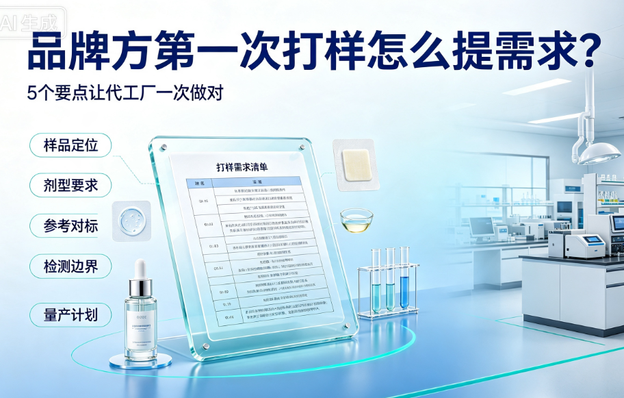 品牌方第一次打样怎么提需求？5个要点让代工厂一次做对