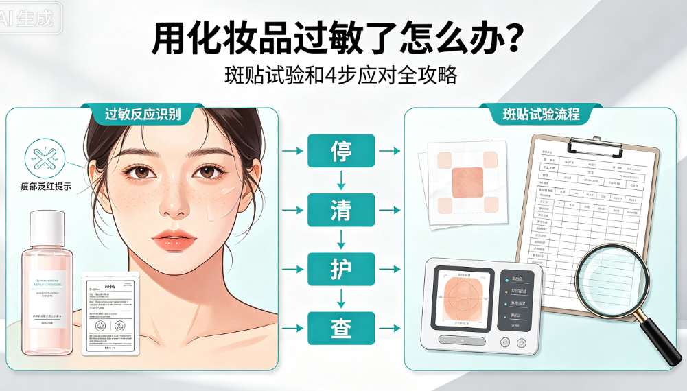 用化妆品过敏了怎么办?斑贴试验和4步应对全攻略