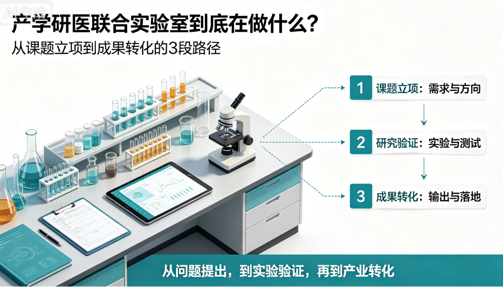 产学研医联合实验室到底在做什么？从课题立项到成果转化的3段路径