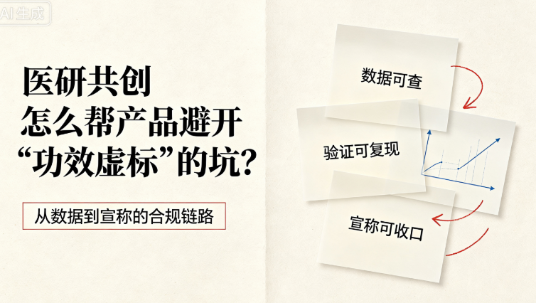 医研共创怎么帮产品避开"功效虚标"的坑？从数据到宣称的合规链路