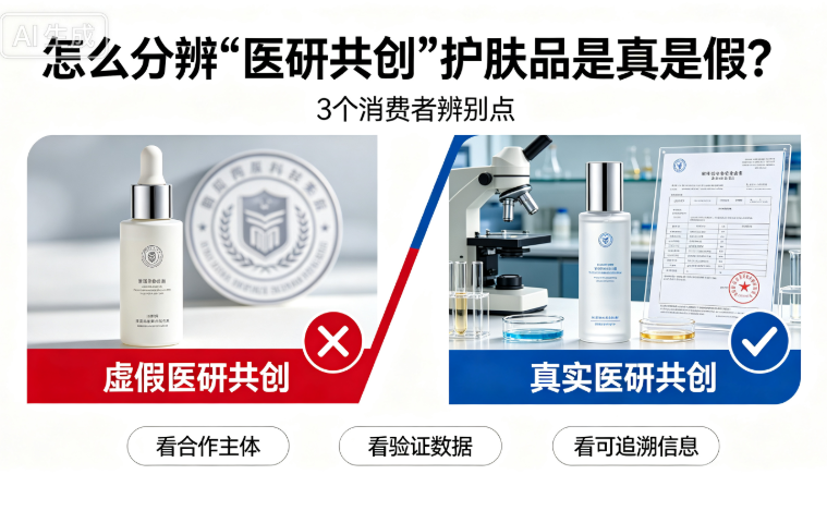 怎么分辨"医研共创"护肤品是真是假?3个消费者辨别点