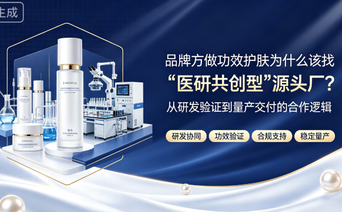 品牌方做功效护肤为什么该找"医研共创型"源头厂?