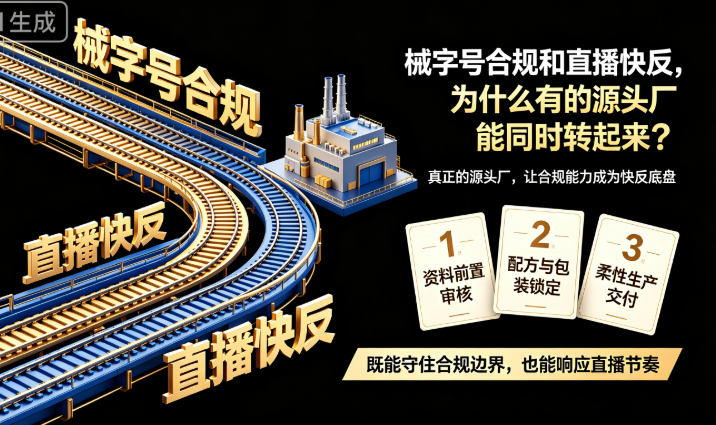 械字号合规和直播快反，为什么有的源头厂能同时转起来？