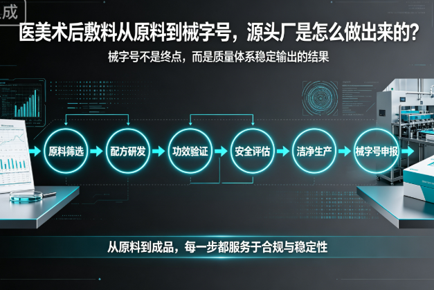医美术后敷料从原料到械字号,源头厂是怎么做出来的?