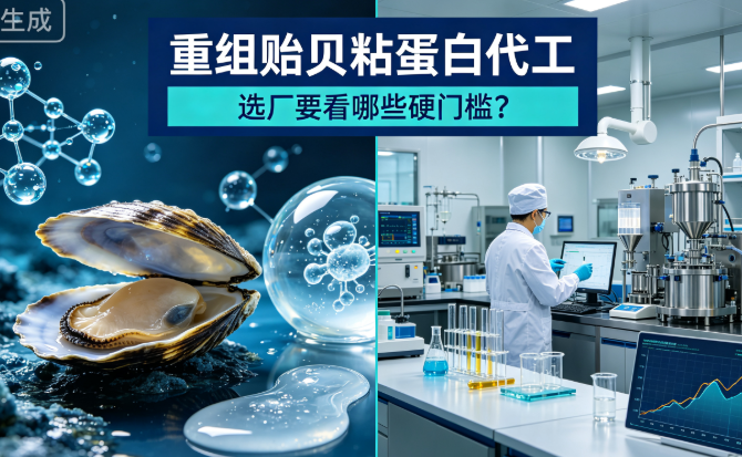 重组贻贝粘蛋白代工，选厂要看哪些硬门槛？