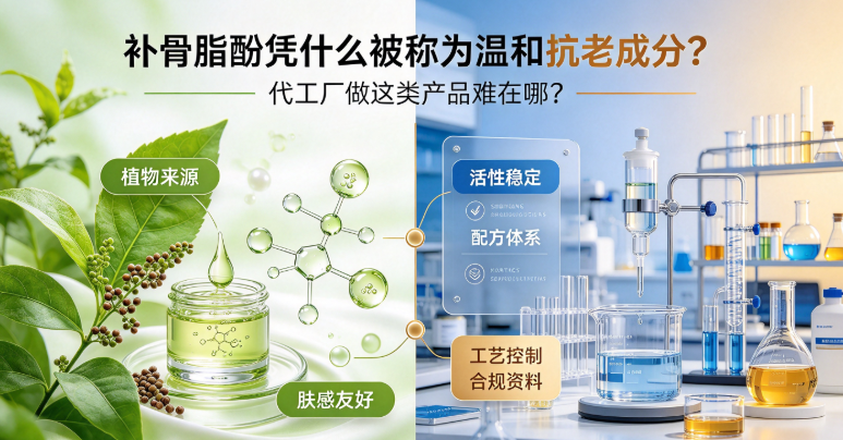 补骨脂酚凭什么被称为温和抗老成分？代工厂做这类产品难在哪？