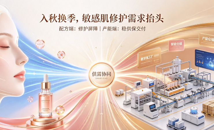 入秋换季,敏感肌修护需求抬头:工厂的配方与产能怎么接