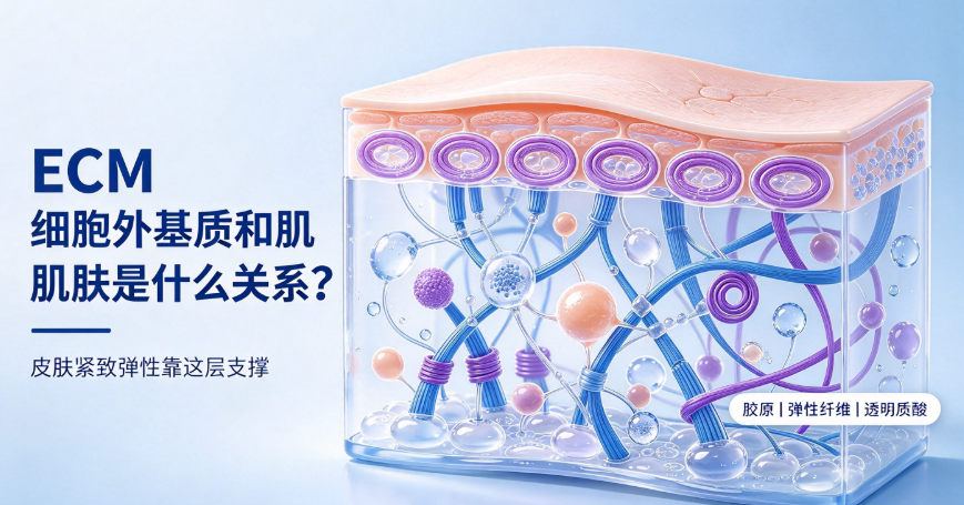 ECM细胞外基质和肌肤是什么关系？皮肤紧致弹性靠这层支撑