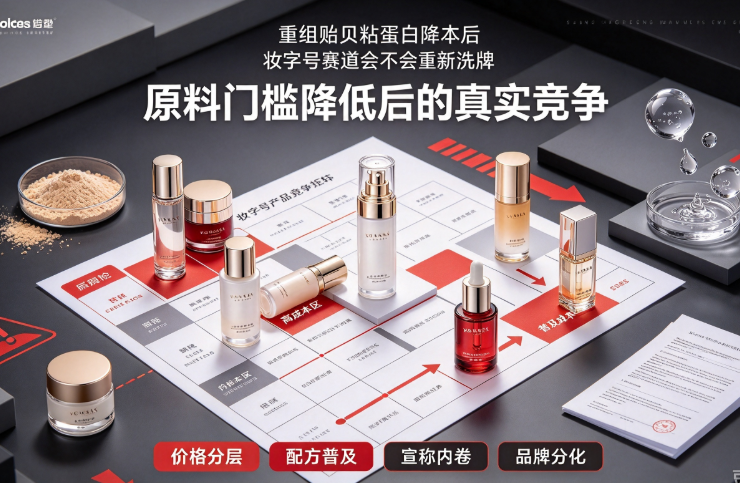 重组贻贝粘蛋白降本后,妆字号赛道会不会重新洗牌?原料门槛降低后的真实竞争