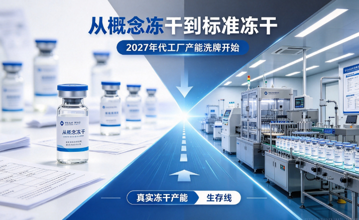 从概念冻干到标准冻干:2027年代工厂产能洗牌开始,真实冻干产能成生存线