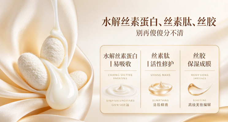 水解丝素蛋白、丝素肽、丝胶：别再傻傻分不清